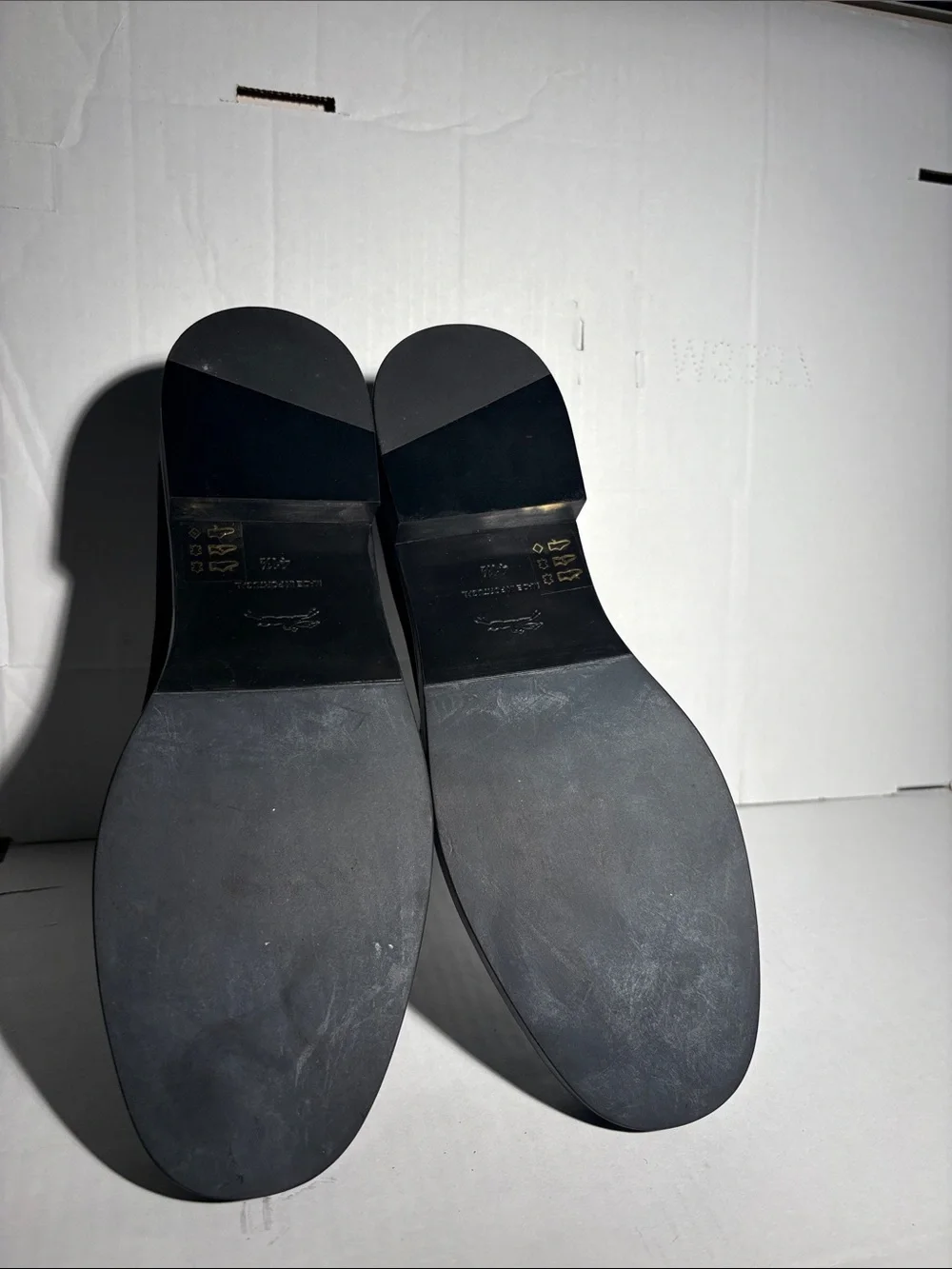 Longchamp Men's Black Suede Slip-On Penny Loafers Size 41.5